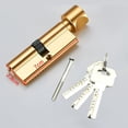 thumbnail image 2 of AFQH 70mm Aluminum Lock Knob Cylinder Anti-theft Door Lock Core with 3 Keys 1 Screw, 2 of 8