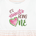 thumbnail image 4 of Inktastic It's Sweet Being One Watermelon First Birthday Girls Baby Dress, 4 of 5