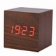thumbnail image 3 of Reloj Despertador LED De Madera Con Control Por Voz, Pantalla De Termómetro, 3 Alarmas, Para Uso Doméstico Y De Oficina, 3 of 7