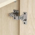 thumbnail image 3 of Demi Bonn Storage Cabinet with Doors, Modern Accent Cabinet,Wood Grain Decoratio Buffet Sideboards for Living Room, Kitchen, Enterway, Beige, 3 of 11