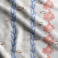 thumbnail image 1 of Soimoi Sea Shell Printed, Poly Canvas Fabric, Decor Sewing Fabric by The Yard 56 Inch Wide,Decorative Fabric for Curtains Tote Bags, Blue, Red & White, 1 of 5