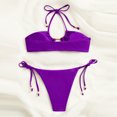 thumbnail image 4 of Traje de baño de 2 piezas con cintura alta y tirantes cruzados para mujer Fridja  nalpqowj52921, 4 of 8