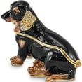 thumbnail image 3 of Fashion Bejeweled Regan Dachshund Trinket Box (2.6 X 1.5) Made In China bj4058, 3 of 5