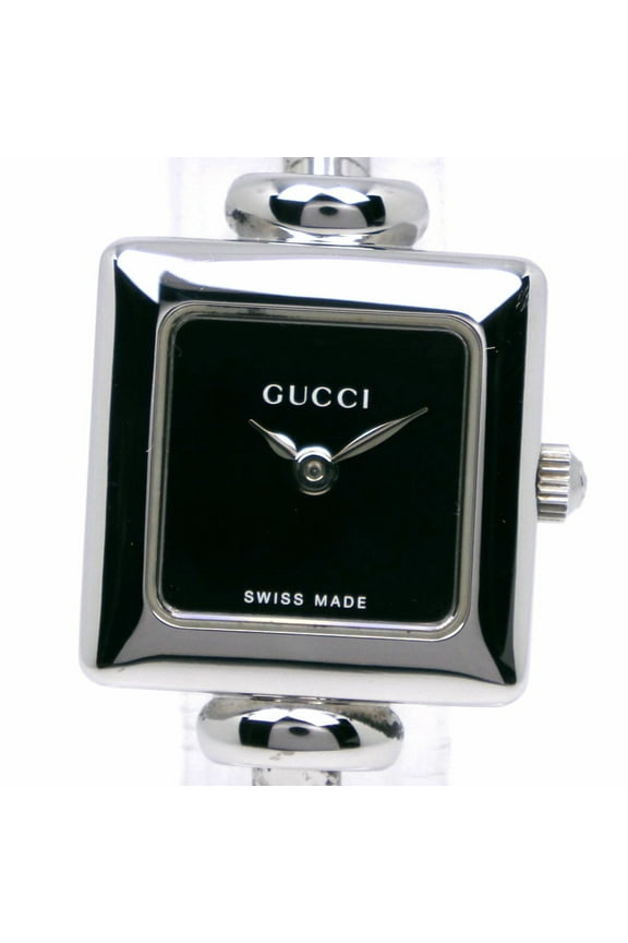 Pre-Owned Gucci GUCCI Watch 1900L Stainless Steel Quartz Analog Display Black Dial... (Good)