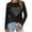Black, variant on Wancir Valentine's Day T Shirts for Women Funny Double Heart Graphic T Shirts Valentines Gift Shirt Long Sleeve Couple Tee Tops