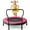 Pink, variant on 40'' Trampoline for Kids Indoor/Outdoor Fitness Trampoline w/ Foam Handlebar Pink