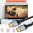 thumbnail image 3 of Cable 8K 2.1, 4K @ 120Hz 8K @ 60Hz 48Gbps Cable de para UHD TV Dispositivo Proyector Consolas de juegos , 2 metros, 3 of 9