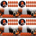 thumbnail image 1 of Party Supplies Mini Pumpkin Decorations with Faces for Festive Table Centerpieces and Event 10PCS,4-Pack, 1 of 7