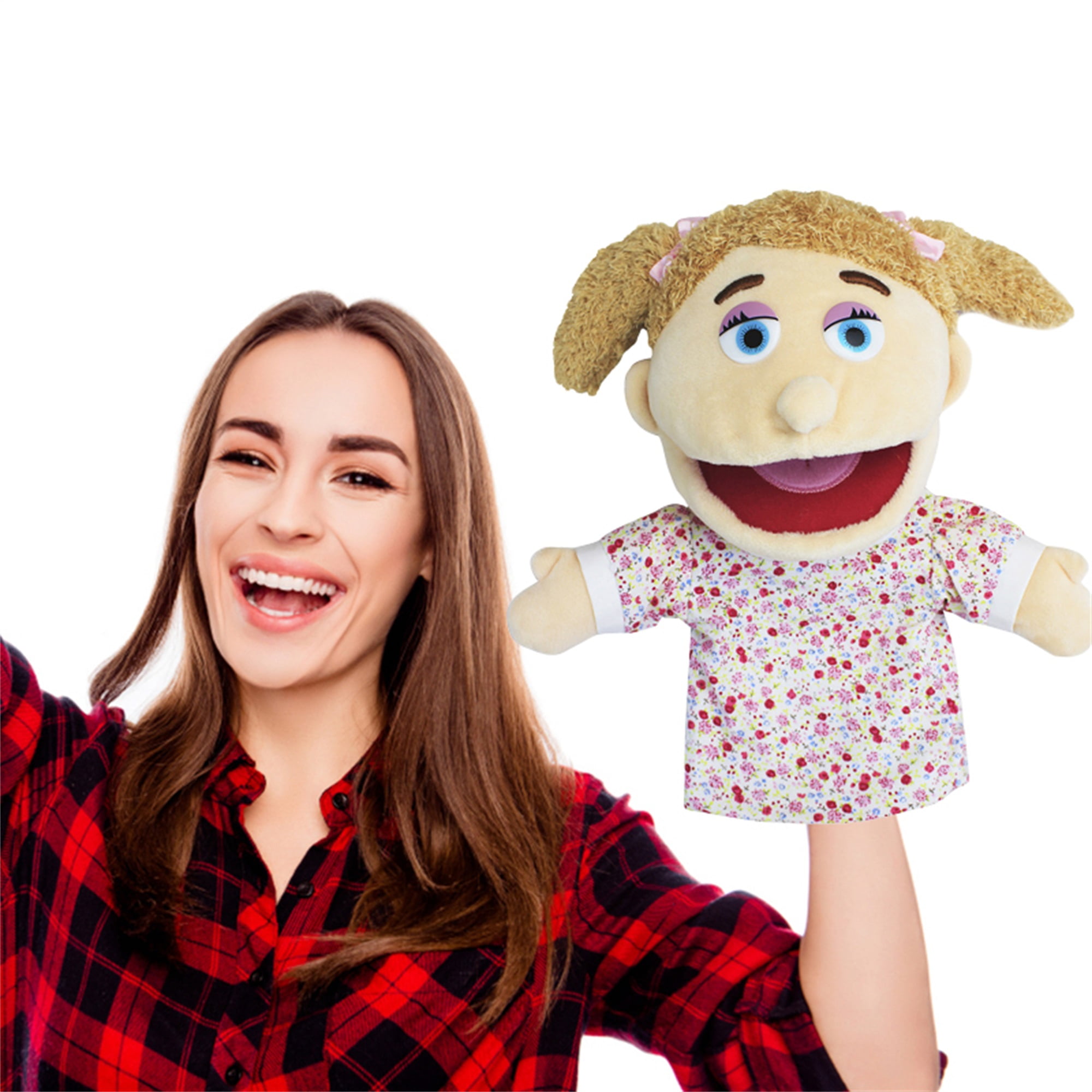 Jeffy Plush, 17 Inches Hand Puppet Soft Plush, Fun Jeffy's Puppet Series,  Jeffy's Mom/Dad/Penelope Puppet with Working Spout, Cute Hand Puppets for  Kids for Birthday Party Favor Christmas : : Toys 