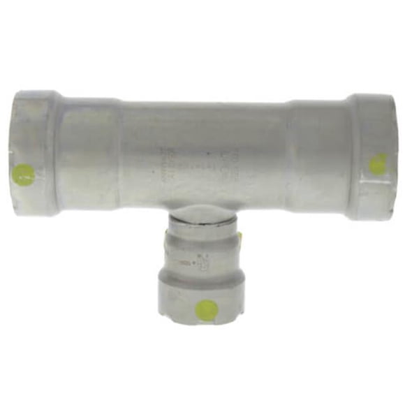Viega QVG-25336 1 x 1 x 0.5 in. Steel Tee MegaPressG, Press x Press x Pipe Fitting, Black