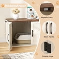 thumbnail image 3 of Halitaa Caja de Arena para Gatos Apilable Grande en MDF, 3 of 7