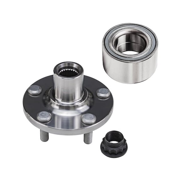 Front Wheel Hub and Bearing Kit - Compatible with 2003 - 2008 Pontiac Vibe 2004 2005 2006 2007