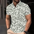 thumbnail image 2 of ZCFZJW Mens Tropical Shirts Casual Floral Print Summer Short Sleeve Button V Neck Graphic Tees Shirt Tops Loose Lightweight Comfy Pullover T-Shirts Multicolor#05 M, 2 of 5