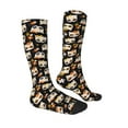 thumbnail image 3 of Fotbe Flower Fox print Women's Men's Novelty Crew Socks Cotton Socks Knee High Socks for Walking,Running,Nurses,Pregnancy, 3 of 8
