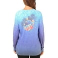 thumbnail image 2 of Guy Harvey  Ladies Sailfish Scribbles Raglan Long Sleeve (Estate Blue, S), 2 of 2