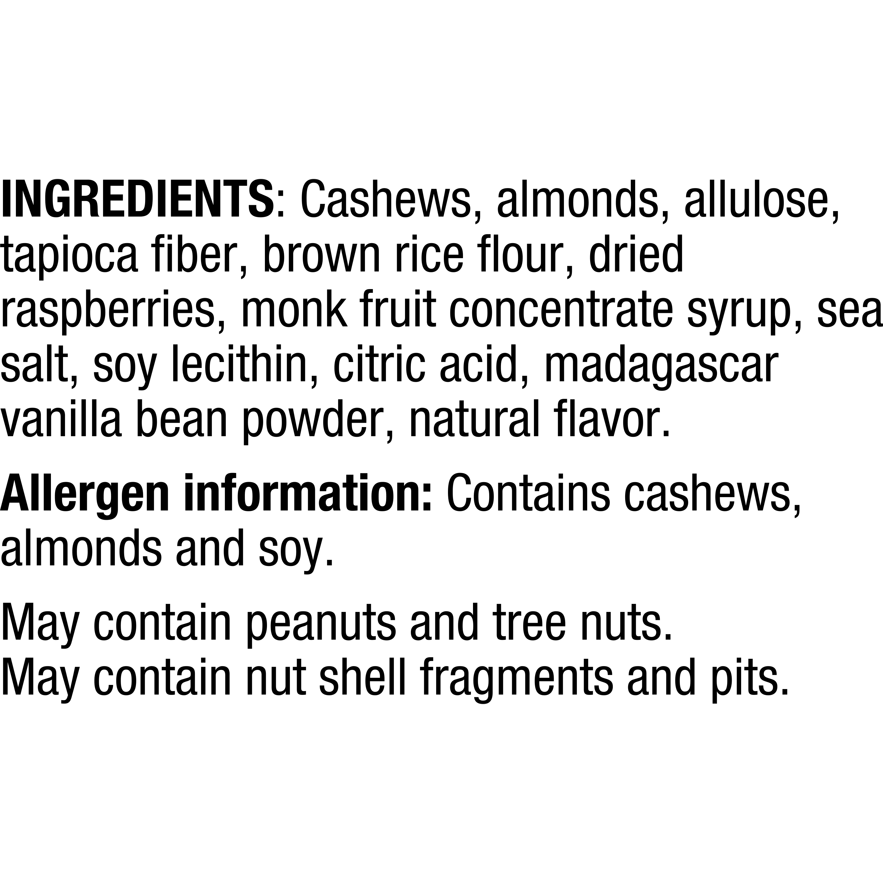 (6 pack) KIND Zero Added Sugar Bars, Raspberry Vanilla Cashew, Gluten Free, High Fiber, 5 Count