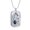Military Chain (Gold), variant on Virgo Constellation Horoscope Zodiac Dog Tag Necklace Stainless Steel 24" Chain Silver Tone or Gold Tone