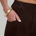 thumbnail image 6 of Hurxie Womens Baggy Wide Leg Pants Casual Elastic Waisted Palazzo Harem Pants with Pockets Brown,XL, 6 of 8