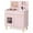 Pink, variant on Costway Kids Kitchen Playset with Light up Stove & Cooking Sounds Oven Sink Faucet White