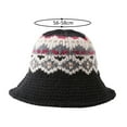 thumbnail image 5 of Dress Choice Women Girls Winter Warm Bucket Hat Trendy Beanie Hat Chunky Cable Knit Hats Foldable Floppy Knitted Cap for Outdoor, 5 of 8