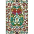 thumbnail image 2 of Zarris, Chariklia 23x32 Black Ornate Wood Framed with Double Matting Museum Art Print Titled - Batik Embroidery III, 2 of 4