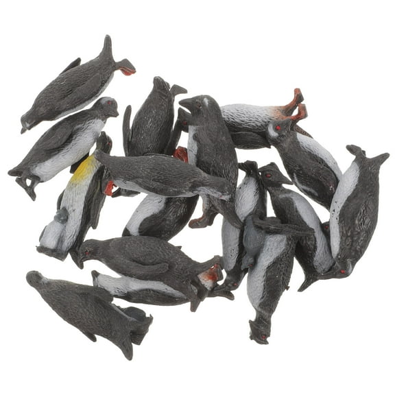 LEORX 16Pcs Penguin Figurine Assorted Color Animal Models for Home Decor