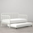 thumbnail image 2 of Little Seeds Monarch Hill Wren Metal Daybed with Trundle Twin, White, 2 of 10