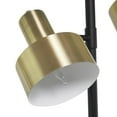thumbnail image 4 of DecMode 67" 3 Light Gold Floor Lamp with Gold Metal Shade, 4 of 10