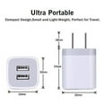 thumbnail image 2 of Cargador de pared USB GiGreen, paquete de 3, doble puerto, 5 V 2,1 A, 2 of 8