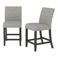 thumbnail image 5 of Furniture of America Iceland Wood 5-Piece Counter Height Table Set in Light Gray, 5 of 9
