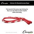 thumbnail image 3 of Champion Sports Deluxe XU Beaded Jump Rope, 7'L, Red/White, 3 of 5
