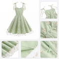 thumbnail image 4 of XXWXYD Children Suspender Dress Mesh Embroidery Bow Skirt Pinafore Jumper Fashion Cute Par𝗍y School Outfit Girls Toddler Kid Casual Play, 4 of 8