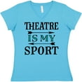 thumbnail image 3 of Inktastic Theatre is My Sport Drama Acting Women's V-Neck T-Shirt, 3 of 5