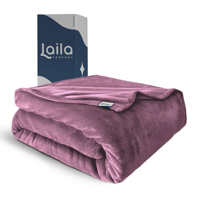 Cobija Individual, Frazada Ultra Suave, 100% Microfibra de Poliéster, Premium (Palo de Rosa)