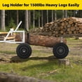 thumbnail image 3 of S-HOME 24-Inch Steel Log Carrier Log Dolly with All-Terrain Tires 1500 lbs Capacity Perfect for Heavyfirewood Transport, 3 of 8