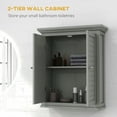 thumbnail image 4 of kleankin Bathroom Wall Cabinet, Over Toilet Storage Cabinet, 4 of 10