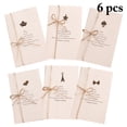thumbnail image 1 of 6PCS Christmas Greeting Card Vintage Simple Holiday Card Congratulation Card, 1 of 10