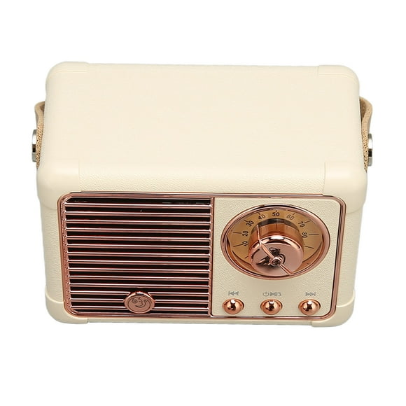 Retro Speaker, Small Wireless Speaker with HiFi Stereo for Kitchen Desk Bedroom Office Party Outdoor
