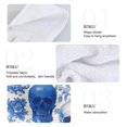 thumbnail image 4 of Haosy 2 Pack Kitchen Wash Cloths with Hanging Loops Absorbent Absorbent Quick Drying Hand Towels, Blue Skull Bird Flower, 4 of 7