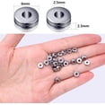 thumbnail image 7 of Loose Beads, 200pcs Alloy 6mm Double Flat Round Disc Rondelle Spacer Beads Charm Craft Supplies for Bracelet Necklace Jewelry Making Handmade Earring, Gun Black, 7 of 7