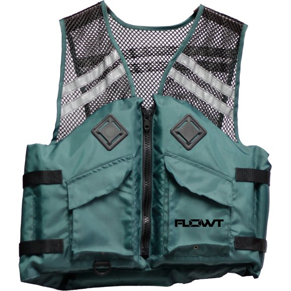 FLOWT Fishing Comfort Mesh Life Vest - USCG Approved Type III PFD