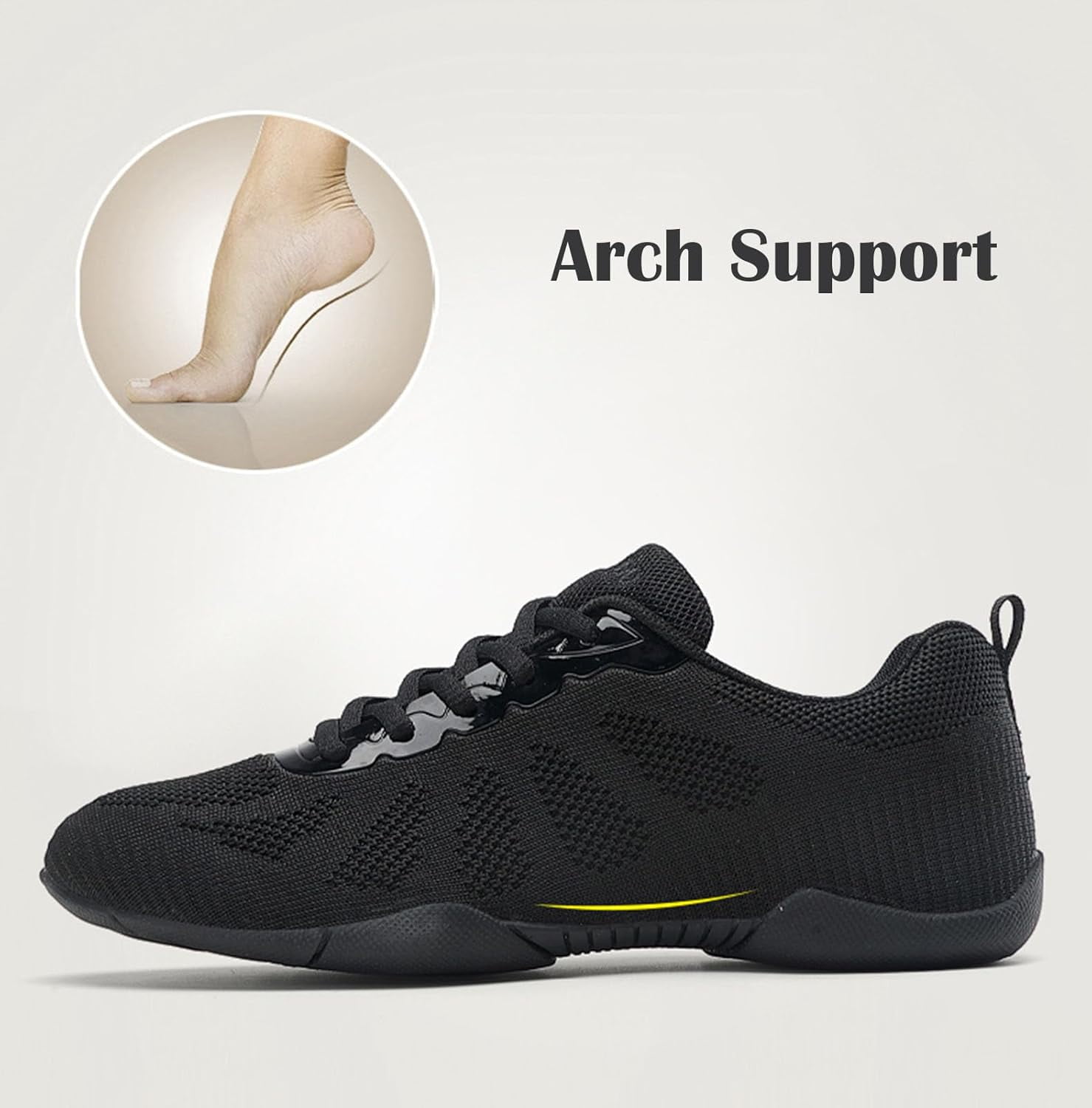 Girls White Cheerleading Cheer Shoes Womens Dance Sneakers Athletic Training Tennis Breathable Competition Walking Shoes
