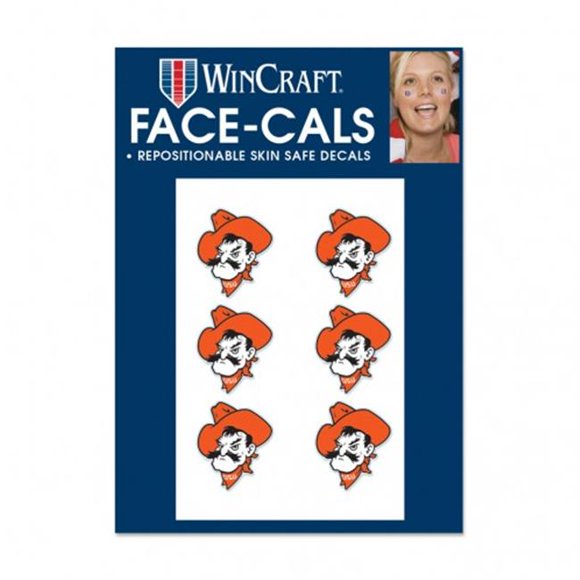 Wincraft 1493429028 NCAA Oklahoma État Cowboys Tatouage Visage Cals