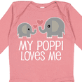 thumbnail image 4 of Inktastic My Poppi Grandpa Loves Me Boys or Girls Long Sleeve Baby Bodysuit, 4 of 5