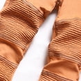 thumbnail image 6 of CPNG Boy's Skinny Jeans Pure Cotton Slim Fit Stretch Jeans Straight Leg Fashion Button Front Zipper Denim Pants(Orange,11-12 Years), 6 of 9