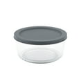 thumbnail image 1 of Mainstays Round Glass Food Storage Container with PE Lid 920ml, 1 of 8