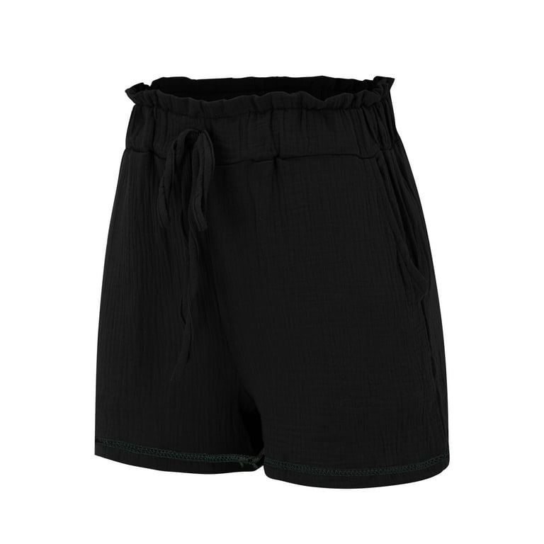 Meagaome Shorts for Women 8 inch inseam Shorts for Women Workout Women s Casual Bandage Shorts with Pockets Loose Print Short Pants Personalised Gifts Promotion Clearance Walmart