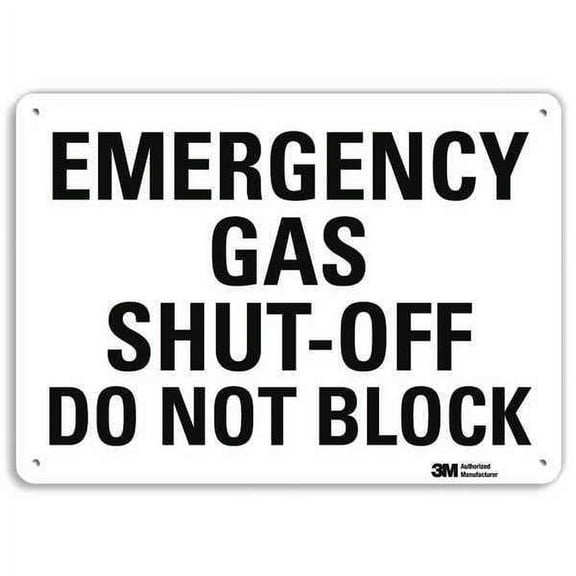 Lyle Emergency Sign,7 in x 10 in,Aluminum U7-1111-NA_10x7