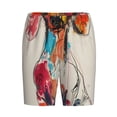 thumbnail image 3 of Picia Colorful Dachshund Art Pajama Shorts for Men, Men's Pajama Bottoms, Sleepwear,Short Pajama Pants-4X-Large, 3 of 9