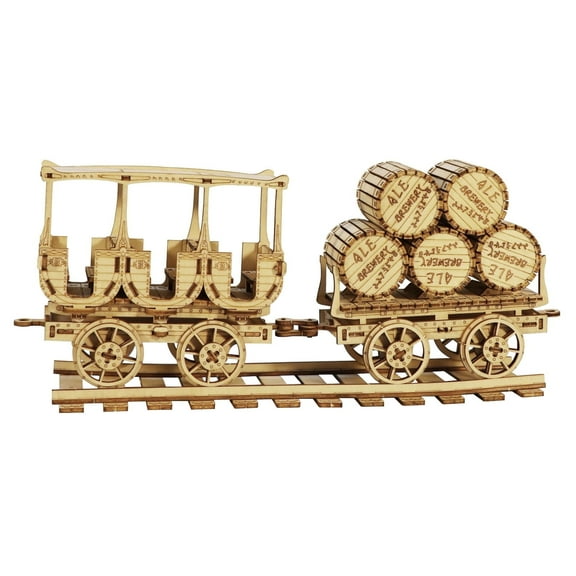 Music Park 3D Wooden Puzzles Wine Truck Model Kits Brainteaser and Puzzle for Christmas Birthday Gifts